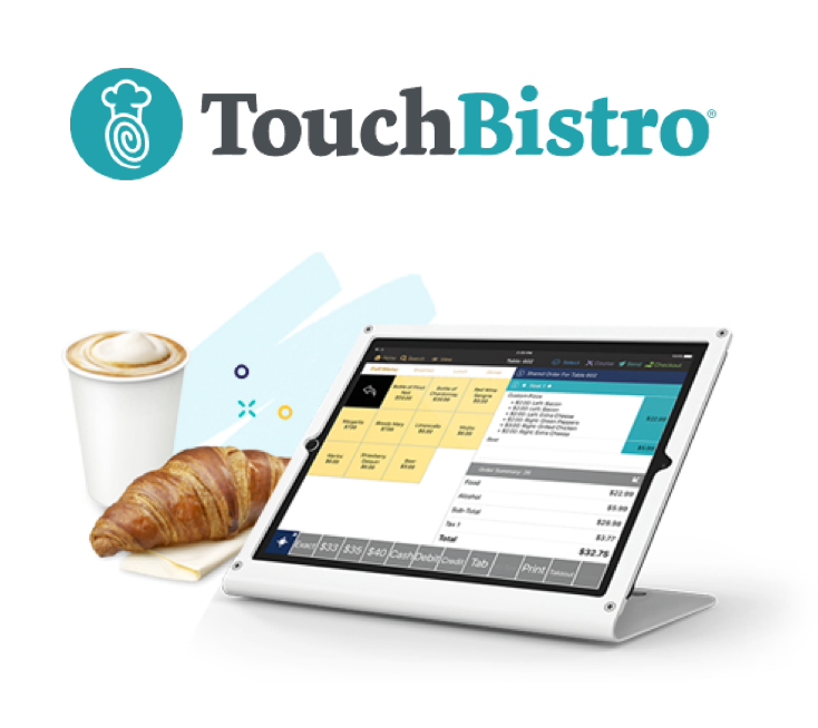TouchBistro POS Compatible Hardware Printer and Barcode Scanners for