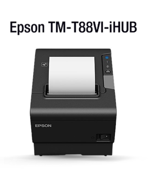Epson TM-T88VI-I Intelligent i-Hub (Network) & USB Thermal Receipt Printer