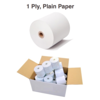 Box of 48 rolls 76x76mm 1 Ply Docket Paper for Impact and Kitchen Printers