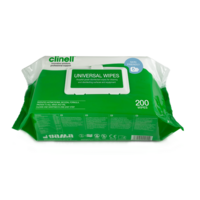 Clinell Universal Disinfectant Wipes Pack of 200 Wipes CW200