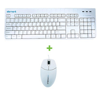 ELEMENT KEYBOARD ECT104-BL 104 KEY IP68 WHITE + MOUSE BU10999