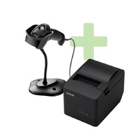Zebra DS2208 Barcode Scanner and Epson TM-T82IVL USB Receipt Printer Bundle BU11334