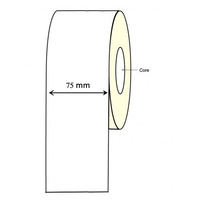 Epson TM-C3500 C4010A Inkjet Continuous Label Roll - 75mm x 30 Meter Long Permanent (4 Rolls)