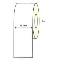 Epson TM-C3500 Inkjet Continuous Label Roll - 75mm x 30 Meter Long Permanent (2 Rolls)