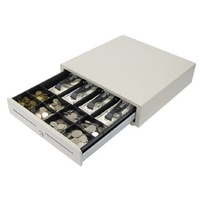 Nexa CB910 Cash Drawer White 5 Note 8 Coin 24V White CB910W