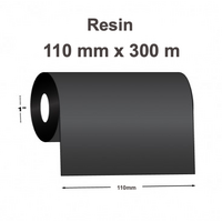 3 x Black Resin Ribbon 110mm x 300 meter - 1 inch core