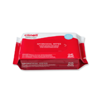 Clinell Sporicidal Wipes 25 Soft Pack CLSPORE25