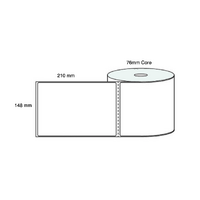 Direct Thermal 148mm X 210mm Labels (1 Roll of 750) Permanent