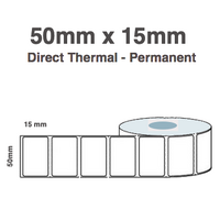 50mm x 15mm x 25mm Direct Thermal Labels  (4 Rolls of 2,000) Freezer Grade