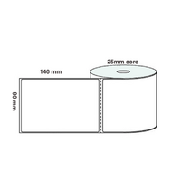 90mm X 140mm Direct Thermal Labels (10 Rolls Of 350) Freezer Grade