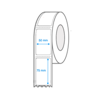 50mm x 75mm Direct Thermal Labels 49,920 labels for Mobile Label Printers