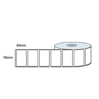 76mm x 40mm Direct Thermal Labels (200 LPR) for Mobile Label Printers