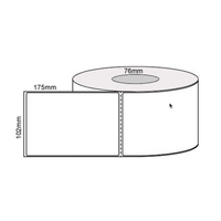 102mm x 175mm x 76mm Direct Thermal Labels (750 Labels Per Roll)