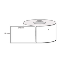 Direct Thermal Labels 150mm (W) x 212mm (L) x 76mm Core 800 LPR Perforated DTW150212-01