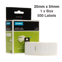 2 x Dymo Label Roll 25mm x 54mm (500 labels per roll) SD11352