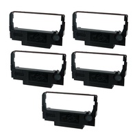 5 x Black Ribbons for Epson Impact Printers (ERC-38, ERC 30, ERC-34)