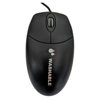 Element Medical Grade Washable Mouse Black ECT408-BL Scroll  KBETECT408BL