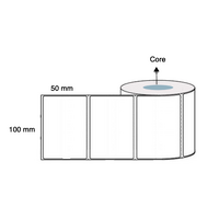 100mm x 50mm x 25mm Thermal Transfer Labels Poly Weatherproof (Rolls of 1,000) LAB10050PPWS40