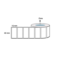 40mm x 15mm x 25mm Direct Thermal Labels Removable (5 Rolls of 2,000) LAB4015TWR25