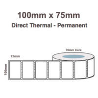 70mm x 25mm Direct Thermal Labels Permanent LAB7025TWS40P (5 Roll of 2,000)
