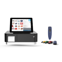 mPOP All in One Receipt Printer, 2D Cordless Scanner, Cash Drawer and Tablet Stand (Black)