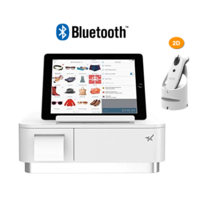 mPOP All in One Receipt Printer, 2D Scanner & Dock, Cash Drawer and Tablet Stand (White)