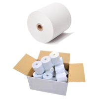 57mm x 57mm 1 Ply Plain Docket Paper for Impact Receipt Printers Box of 50 Rolls P5757