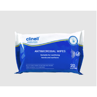 Clinell Antibacterial Hand Wipes 54 Packs of 20 Wipes RAW20AUS