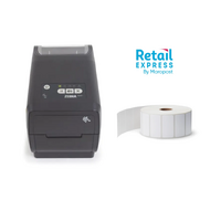 Retail Express Label Printer Bundle (ZD411 Printer + 40x28 labels)