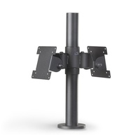 SpacePole Back-to-Back Dual Vesa Pole Mount Black SPV1103-FX-02