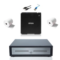 Square Stand Epson m30 Compatible Receipt Printer and Cash Drawer Bundle 