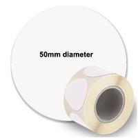 Inkjet 50mm Circle Label Rolls Epson TM-C7500 CW-C6000 CW-C8010 (Rolls of 800) Synthetic Gloss