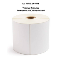 100mm x 50mm x 25mm Thermal Transfer Labels (6 Rolls of 1,000 LPR)