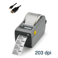 Zebra ZD410 203dpi USB 2 inch Barcode Label Printer