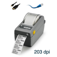 Zebra ZD410 203dpi USB + Network 2 inch Barcode Label Printer ZD41022-D0PE000EZ