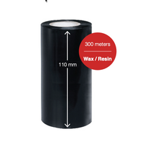 3 x 110mm x 300m Wax Resin Ribbons