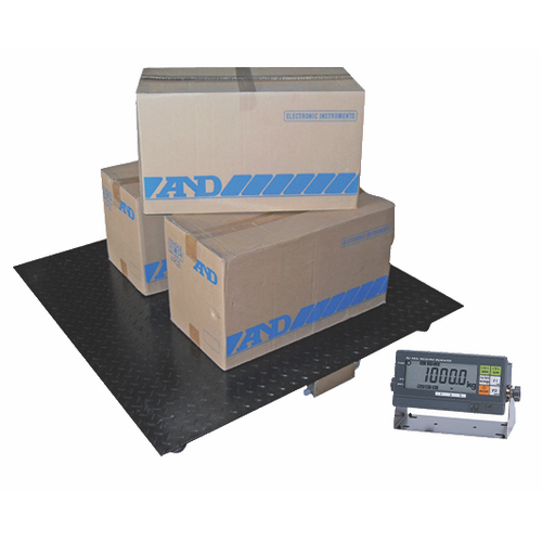 A&D ELP-1200 Low Profile Platform Floor Scale + AD4406 Indicator Trade Approved (Pre-Calibrated and Verified)
