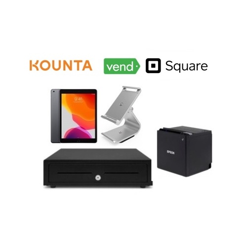 Kounta Vend Square POS Bundle - iPad, iPad Stand, Printer and Cash Drawer