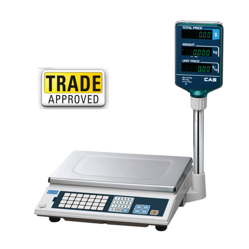CAS AP-1 Plus Price Computing Scale with ECR Interface - Select Model 15kg or 30kg