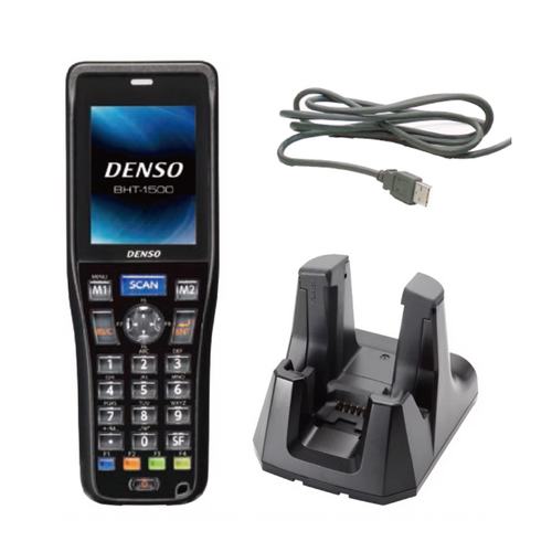 Denso BHT-1500 1D Mobile Computer , Battery, Cradle and USB Cable BHT-1500-ST2
