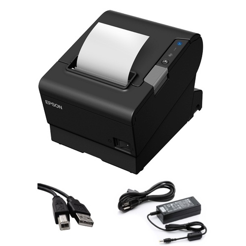 Epson C31CE94241 TM-T88VI Ethernet (Network) & USB Thermal Receipt Printer PS-180 Power Supply and Australian AC Cable