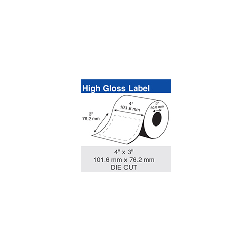 EPSON Compatible Label 101x76 380 LPR Plain Paper GLOSS Permanent Adhesive 