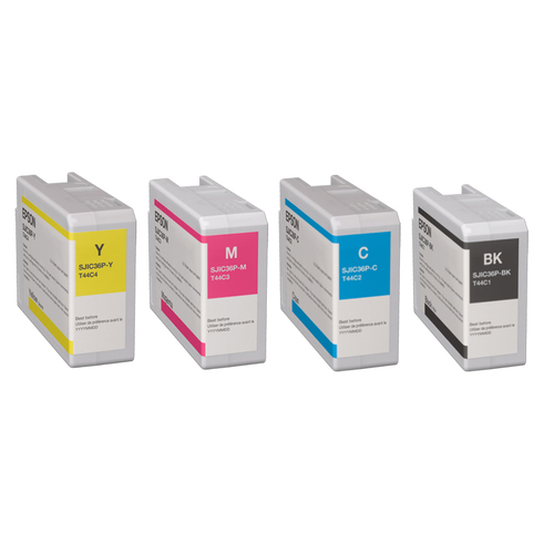 Epson C6500/C6000 COLORWORKS Ink Cartridge YELLOW MAGENTA CYAN BLACK