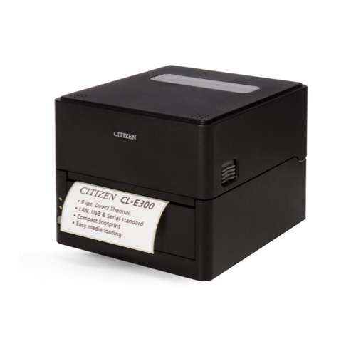 Citizen CLE-300 Direct Thermal Label Printer 203 Dpi (Black, Ethernet & USB) CLE300G