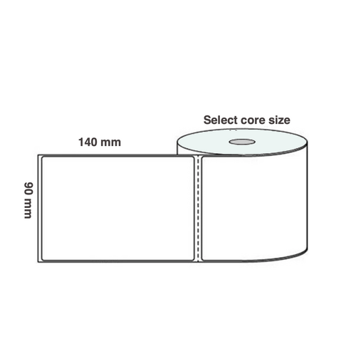 90mm x 140mm Direct Thermal Labels (10 Rolls Of 350)