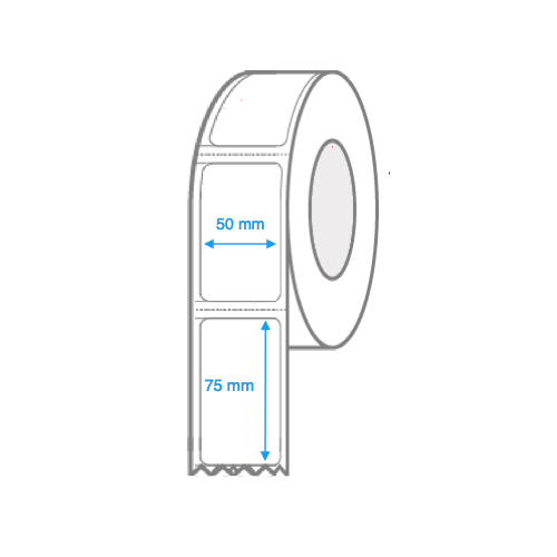 50mm x 75mm Direct Thermal Labels 160 LPR for Mobile Label Printers