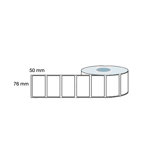 76mm x 50mm Direct Thermal Labels 50,000 labels (170 LPR) for Mobile Label Printers