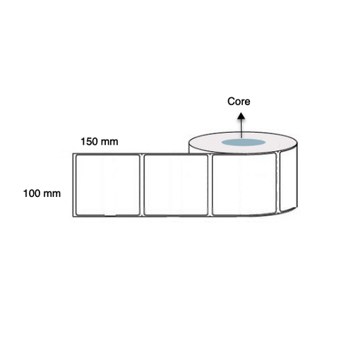 Shipping Label Roll 100mm x 150mm (6 Rolls of 1,000 labels per roll, Permanent Adhesive) 100x150