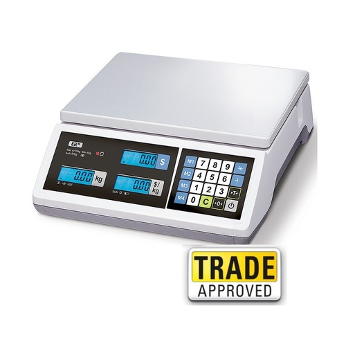 CAS ER Junior Price Computing Scale - Select Model 6kg, 15kg, 30kg, Optional Pole