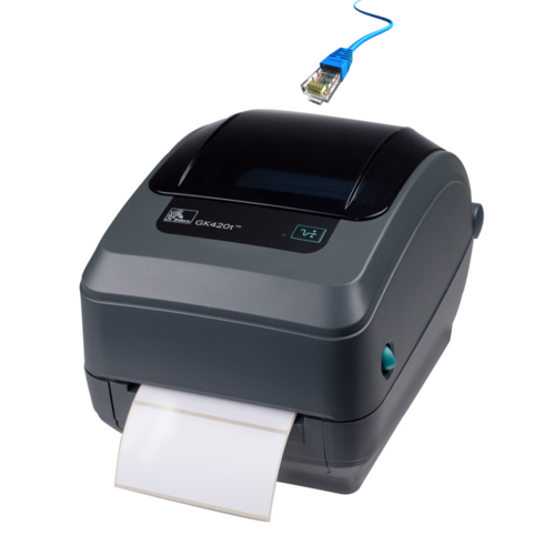Zebra GK420T 4 inch Thermal Transfer Label Printer (Ethernet & USB) GK42-1022P0-000